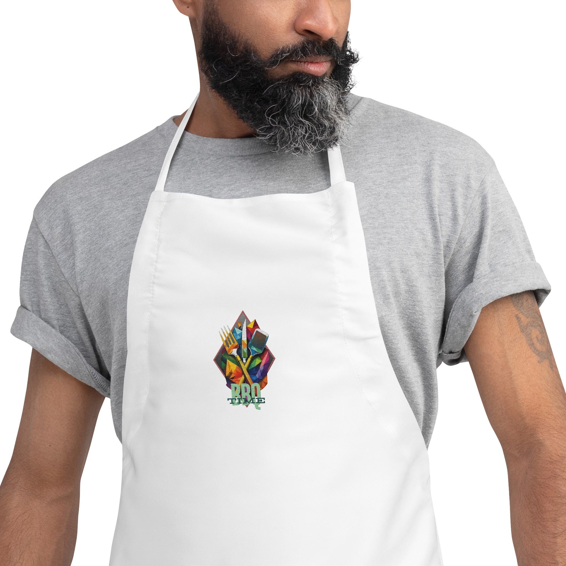 BBQ Time - Embroidered Apron - Incredible Men Apparel