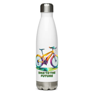 Bike to the Future - Water Bottle - Incredible Men Apparel