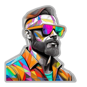 Caucasian Profile - Sticker - Incredible Men Apparel